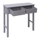 Console Table Grey 90X30X77 Cm Wood