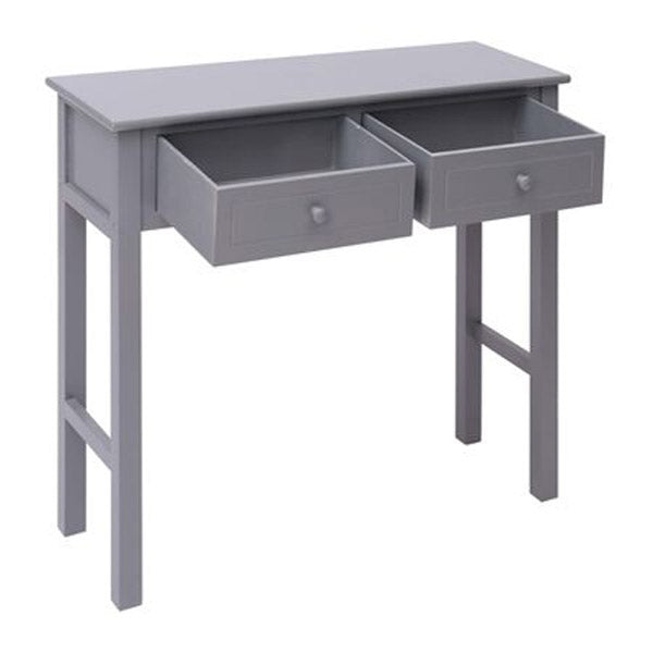 Console Table Grey 90X30X77 Cm Wood