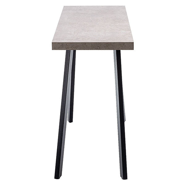 Concrete Console Table With Black Metal Legs