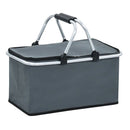 Foldable Cool Bag Grey 46X27X23 Cm Aluminium