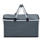Foldable Cool Bag Grey 46X27X23 Cm Aluminium