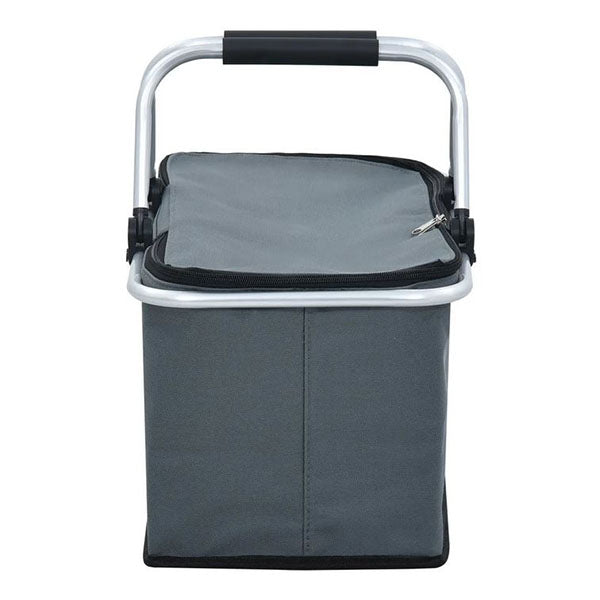 Foldable Cool Bag Grey 46X27X23 Cm Aluminium