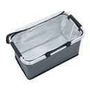 Foldable Cool Bag Grey 46X27X23 Cm Aluminium