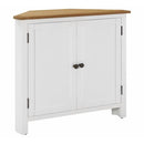 Corner Cabinet Solid With 2 Shelves Oak Wood