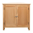 Corner Cabinet 80 Cm Solid Oak Wood
