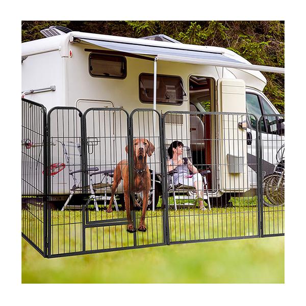 8 Panel Pet Dog Playpen Puppy Exercise Cage Enclosure Fence Cat Play