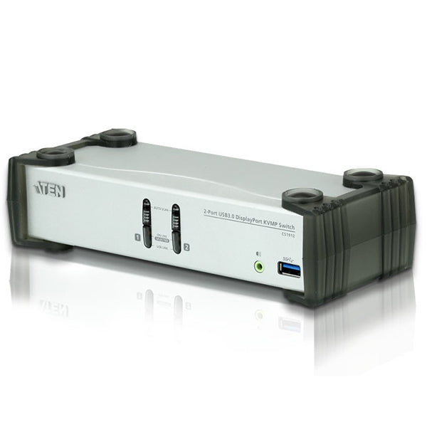 Aten 2 Port Usb 3.0 4K Displayport Kvmp Switch, Kvm Cable Included