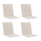 Garden Chair Cushions 4 Pcs 100X50X3 Cm