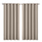 2X Blockout Curtains Panels 3 Layers Eyelet Room Darkening 180X230 Cm Beige