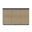 Cupboard Swing 3 Door Natural Oak 1200X450X730Mm
