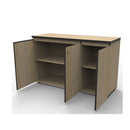 Cupboard Swing 3 Door Natural Oak 1500X450X730Mm