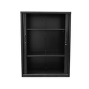 Move Tambour Door Unit Shelves Not Included 1200 X 900 X 473Mm Black