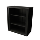 Move Tambour Door Unit 2 Shelves Included 1016 X 1200 X 473Mm Black