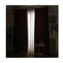 2X Blockout Curtains Panels 3 Layers Eyelet Taupe 140X230 Cm