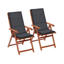 Garden Chair Cushions 2 Pcs Anthracite 120 X 50 X 3 Cm
