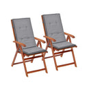 Garden Chair Cushions 2 Pcs Anthracite 120 X 50 X 3 Cm