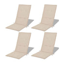Garden Chair Cushions 4 Pcs 120X50X3 Cm