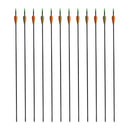 Standard Recurve Bow Arrows 30 Inches 40 Lb Fiberglass 12 Pcs