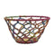 Open Weave Decor Bowl Iron And Fabric Multicolour 445X445X205Mm