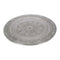 Round Aluminium Tray Silver Embossed With Hooks 78Cm