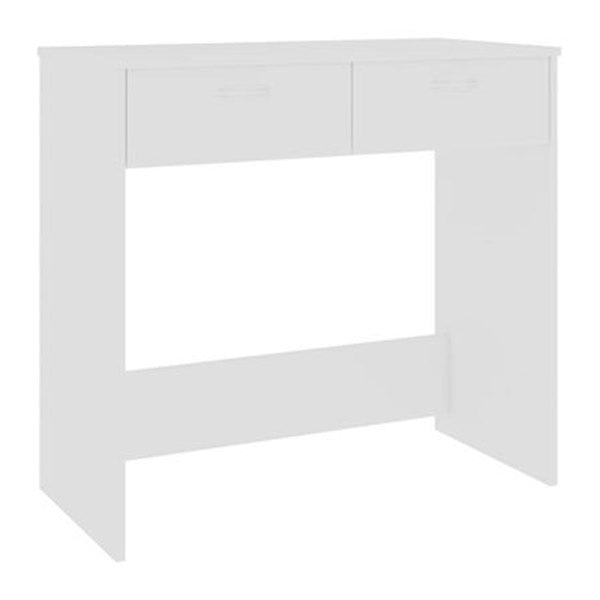 Desk White 80X40X75 Cm Chipboard