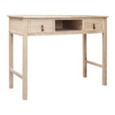 Writing Desk Natural 110X45X76 Cm Wood