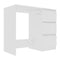 Desk White 90X45X76 Cm Chipboard