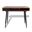 Brown Workstation Computer Desk Laptop Table