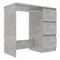 Desk Concrete Grey 90X45X76 Cm Chipboard