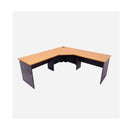 Close In Workstation 3 Pc 1800Mm X 1800Mm X 600Mm D X 730Mm H Beech