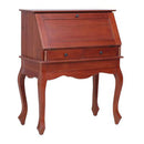 Secretary Desk Brown 78X42X103 Cm Solid Mahogany Wood