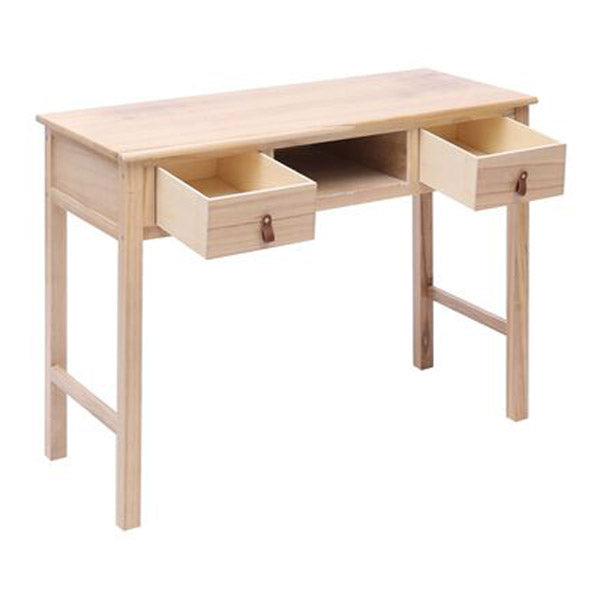 Writing Desk Natural 110X45X76 Cm Wood