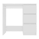 Desk White 90X45X76 Cm Chipboard
