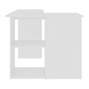 Corner Desk White 145X100X76 Cm Chipboard