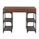 Desk With 3 Drawers 110X50X78 Cm Solid Fir Wood