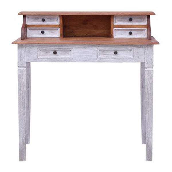 Writing Desk With Drawers 90X50X101Cm Solid Reclaimed Wood
