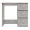 Desk Concrete Grey 90X45X76 Cm Chipboard