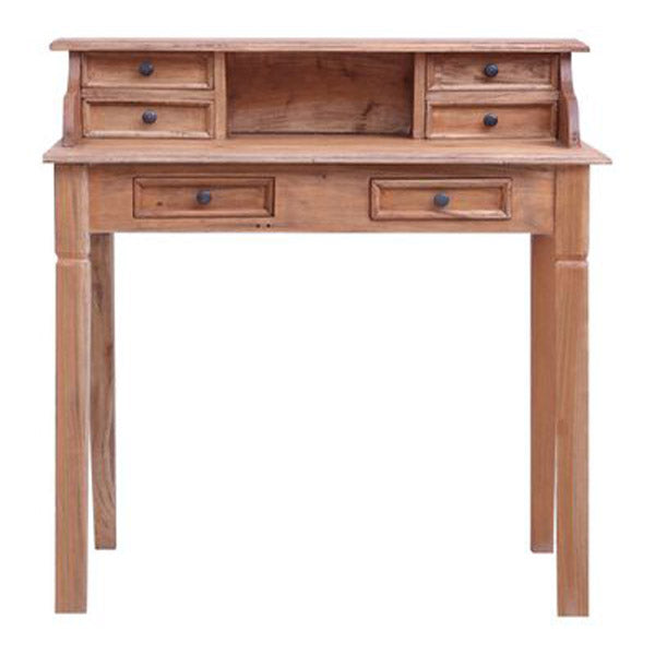 Writing Desk With Drawers Solid Reclaimed Wood 90X50X101 Cm