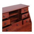 Secretary Desk Brown 78X42X103 Cm Solid Mahogany Wood