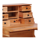 Secretary Desk 78X42X103 Cm Solid Mahogany Wood