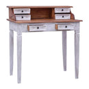 Writing Desk With Drawers 90X50X101Cm Solid Reclaimed Wood