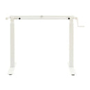 Manual Height Adjustable Standing Desk Frame Hand Crank White