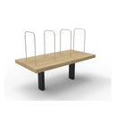 Luxe Eternity Desk Mounted Shelf Oak 600Mm W X 300Mm D X 450Mm H