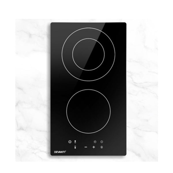 Electric Ceramic Cooktop 30Cm Kitchen Cooker Hob Touch Control 3 Zones