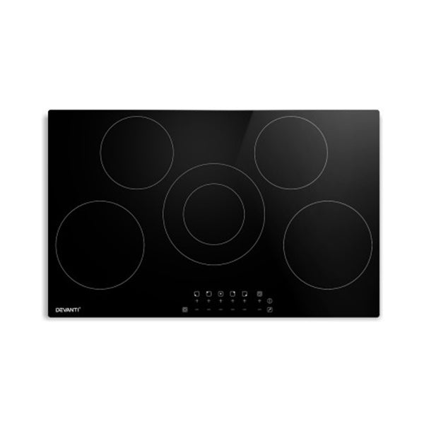 90Cm Ceramic Cooktop Electric 5 Burner Stove Hob Touch Control 6 Zones