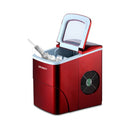 Devanti Portable Ice Cube Maker Machine 2L Easy Quick Red