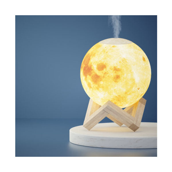 Aromatherapy Diffuser Aroma Air Humidifier Led Moon Lamp White