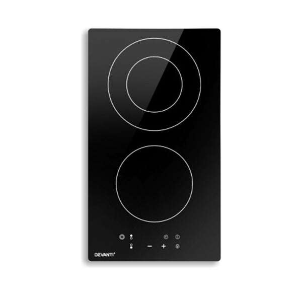 Electric Ceramic Cooktop 30Cm Kitchen Cooker Hob Touch Control 3 Zones
