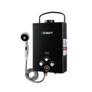Outdoor Portable Lpg Gas Hot Water Heater Shower 12V Pump Black