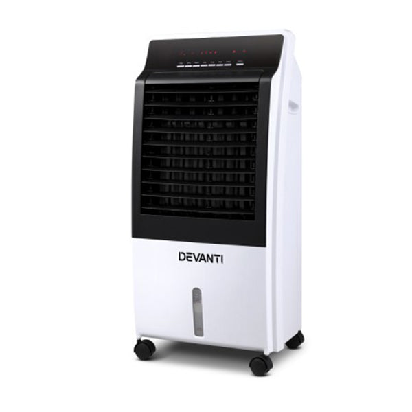 Evaporative Air Cooler Portable Fan Cooling Remote Control Led Display